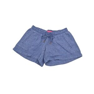 Lilly Pulitzer Blue Linen Shorts Women's XS